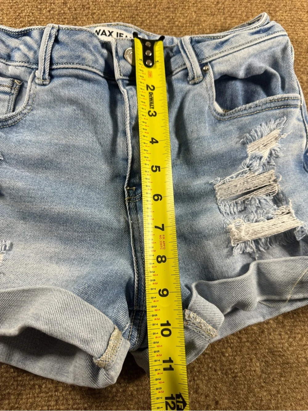 Wax Jean Small Stretch Short Distressed Medium & Clingers size Small Lot of 2